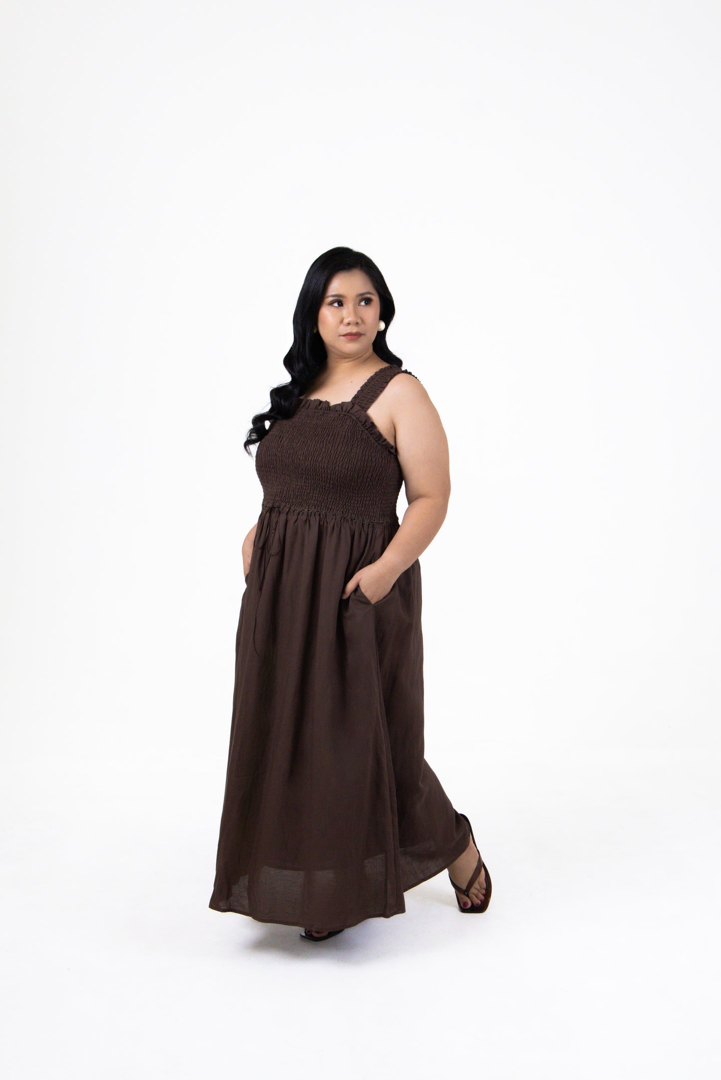 Isla Cotton-Linen Sleeveless Midi