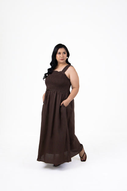 Isla Cotton-Linen Sleeveless Midi